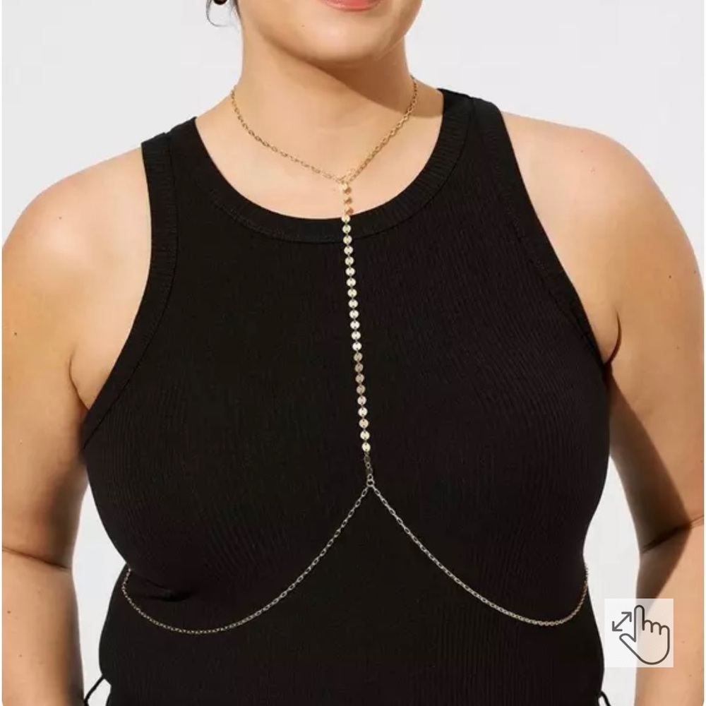 NWT Paillette Body Chain